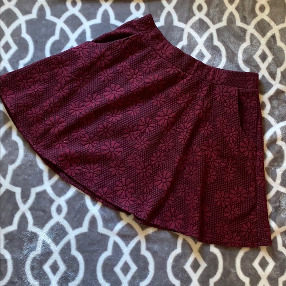 Juniors Quilted Mini Skirt with Pockets -